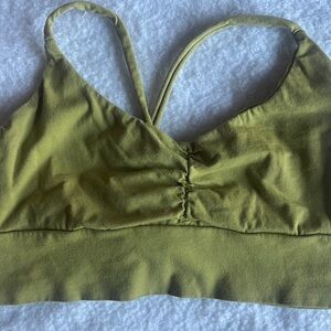 Olive Green Strappy Bralette
